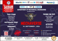 MECHAVERSE 2024 Mechanical Engineering Symposium Poster